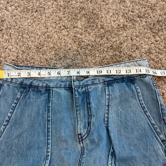 Anthropologie Current Air Y2K 90s Jean Mini Skirt Sz M - Picture 5 of 7